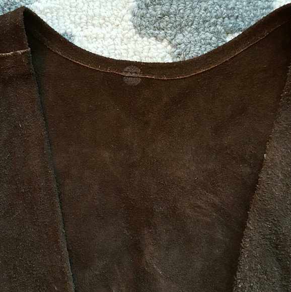 Vintage Leather Fringe Vest and Matching Purse - Picture 3 of 7